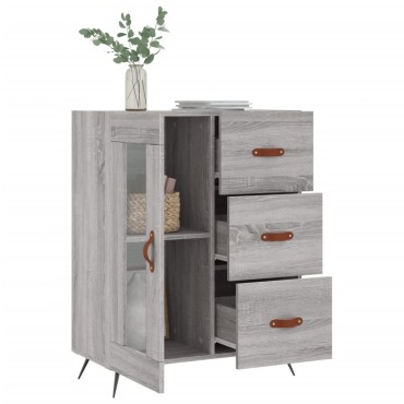 vidaXL Ντουλάπι Γκρι Sonoma 69,5x34x90cm από Επεξεργασμένο Ξύλο 1 τεμ.