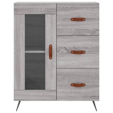 vidaXL Ντουλάπι Γκρι Sonoma 69,5x34x90cm από Επεξεργασμένο Ξύλο 1 τεμ.
