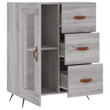 vidaXL Ντουλάπι Γκρι Sonoma 69,5x34x90cm από Επεξεργασμένο Ξύλο 1 τεμ.
