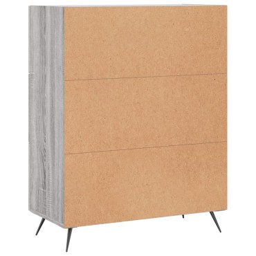 vidaXL Ντουλάπι Γκρι Sonoma 69,5x34x90cm από Επεξεργασμένο Ξύλο 1 τεμ.