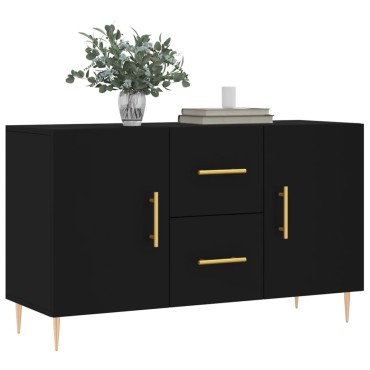 vidaXL Ντουλάπι Μαύρο 100x36x60cm από Επεξεργασμένο Ξύλο 1 τεμ.