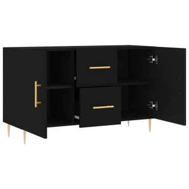 vidaXL Ντουλάπι Μαύρο 100x36x60cm από Επεξεργασμένο Ξύλο 1 τεμ.