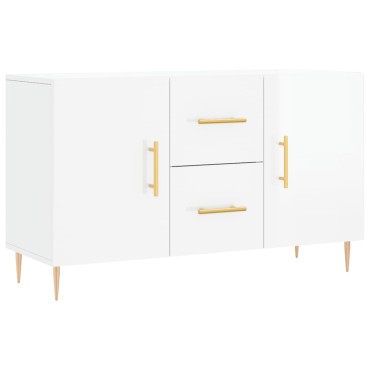 vidaXL Ντουλάπι Γυαλιστερό Λευκό 100x36 x60cm Επεξεργασμένο Ξύλο 1 τεμ.