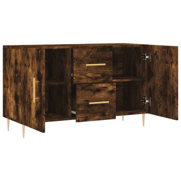 vidaXL Μπουφές Καπνιστή Δρυς 100x36x60cm Επεξεργασμένο Ξύλο 1 τεμ.