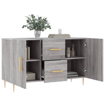 vidaXL Μπουφές Γκρι Sonoma 100x36x60cm από Επεξεργασμένο Ξύλο 1 τεμ.