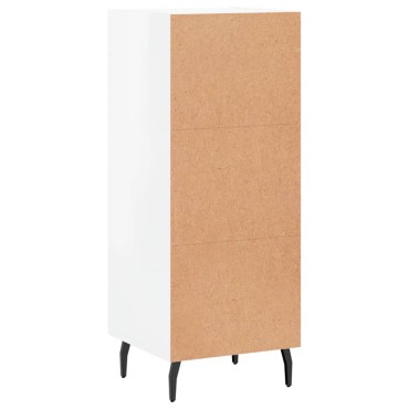 vidaXL Ντουλάπι Γυαλιστερό Λευκό 34,5x34x90cm Επεξεργασμένο Ξύλο 1 τεμ.
