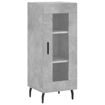 vidaXL Ντουλάπι Γκρι Σκυροδέματος 34,5x34x90cm Επεξεργασμένο Ξύλο 1 τεμ.