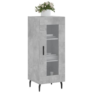 vidaXL Ντουλάπι Γκρι Σκυροδέματος 34,5x34x90cm Επεξεργασμένο Ξύλο 1 τεμ.