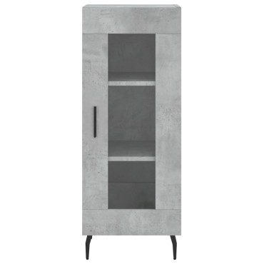 vidaXL Ντουλάπι Γκρι Σκυροδέματος 34,5x34x90cm Επεξεργασμένο Ξύλο 1 τεμ.