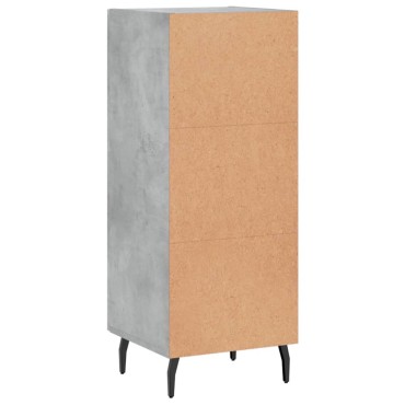vidaXL Ντουλάπι Γκρι Σκυροδέματος 34,5x34x90cm Επεξεργασμένο Ξύλο 1 τεμ.