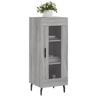 vidaXL Ντουλάπι Γκρι Sonoma 34,5x34x90cm από Επεξεργασμένο Ξύλο 1 τεμ.