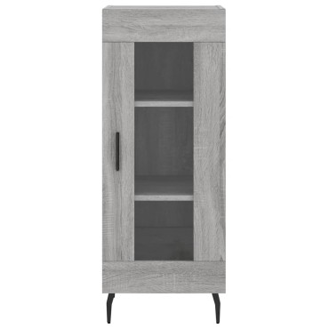 vidaXL Ντουλάπι Γκρι Sonoma 34,5x34x90cm από Επεξεργασμένο Ξύλο 1 τεμ.