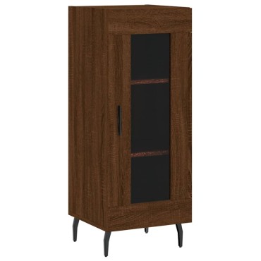 vidaXL Ντουλάπι Καφέ Δρυς 34,5x34x90cm Επεξεργασμένο Ξύλο 1 τεμ.