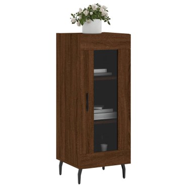 vidaXL Ντουλάπι Καφέ Δρυς 34,5x34x90cm Επεξεργασμένο Ξύλο 1 τεμ.
