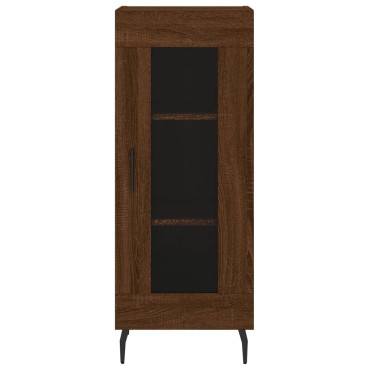 vidaXL Ντουλάπι Καφέ Δρυς 34,5x34x90cm Επεξεργασμένο Ξύλο 1 τεμ.