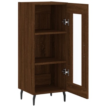 vidaXL Ντουλάπι Καφέ Δρυς 34,5x34x90cm Επεξεργασμένο Ξύλο 1 τεμ.