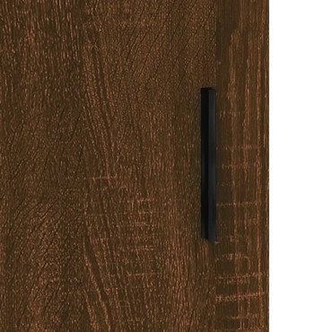vidaXL Ντουλάπι Καφέ Δρυς 34,5x34x90cm Επεξεργασμένο Ξύλο 1 τεμ.
