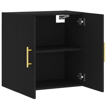 vidaXL Ντουλάπι Τοίχου Μαύρο 60x31x60cm από Επεξεργασμένο Ξύλο 1 τεμ.