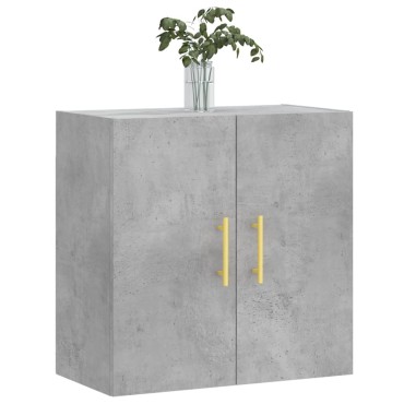 vidaXL Ντουλάπι Τοίχου Γκρι Σκυροδέματος 60x31x60cm Επεξεργ. Ξύλο 1 τεμ.