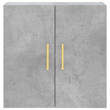 vidaXL Ντουλάπι Τοίχου Γκρι Σκυροδέματος 60x31x60cm Επεξεργ. Ξύλο 1 τεμ.