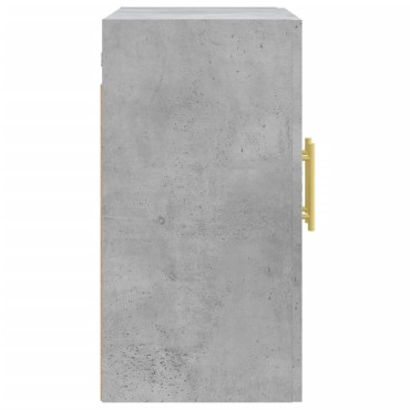 vidaXL Ντουλάπι Τοίχου Γκρι Σκυροδέματος 60x31x60cm Επεξεργ. Ξύλο 1 τεμ.