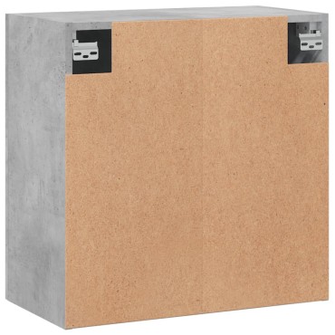 vidaXL Ντουλάπι Τοίχου Γκρι Σκυροδέματος 60x31x60cm Επεξεργ. Ξύλο 1 τεμ.