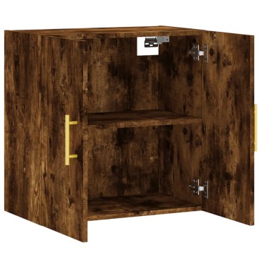 vidaXL Ντουλάπι Τοίχου Καπνιστή Δρυς 60x31x60cm Επεξεργασμένο Ξύλο 1 τεμ.