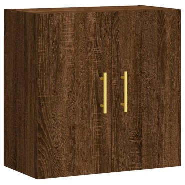 vidaXL Ντουλάπι Τοίχου Καφέ Δρυς 60x31x60cm Επεξεργασμένο Ξύλο 1 τεμ.