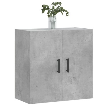 vidaXL Ντουλάπι Τοίχου Γκρι Σκυροδέματος 60x31x60cm Επεξεργ. Ξύλο 1 τεμ.