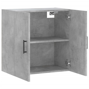 vidaXL Ντουλάπι Τοίχου Γκρι Σκυροδέματος 60x31x60cm Επεξεργ. Ξύλο 1 τεμ.