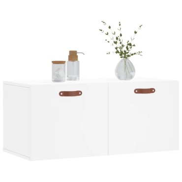 vidaXL Ντουλάπι Τοίχου Λευκό 80x36,5x35cm από Επεξεργασμένο Ξύλο 1 τεμ.