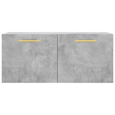vidaXL Ντουλάπι Τοίχου Γκρι Σκυρ. 80x36,5x35cm Επεξεργασμένο Ξύλο 1 τεμ.