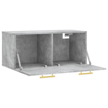vidaXL Ντουλάπι Τοίχου Γκρι Σκυρ. 80x36,5x35cm Επεξεργασμένο Ξύλο 1 τεμ.