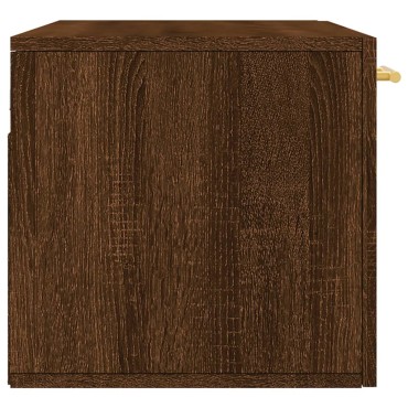 vidaXL Ντουλάπι Τοίχου Καφέ Δρυς 80x36,5x35cm Επεξεργασμένο Ξύλο 1 τεμ.