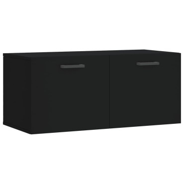 vidaXL Ντουλάπι Τοίχου Μαύρο 80x36,5x35cm από Επεξεργασμένο Ξύλο 1 τεμ.