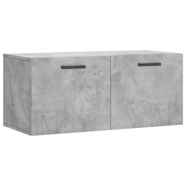 vidaXL Ντουλάπι Τοίχου Γκρι Σκυρ. 80x36,5x35cm Επεξεργασμένο Ξύλο 1 τεμ.
