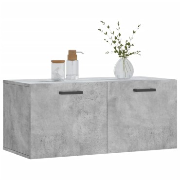 vidaXL Ντουλάπι Τοίχου Γκρι Σκυρ. 80x36,5x35cm Επεξεργασμένο Ξύλο 1 τεμ.