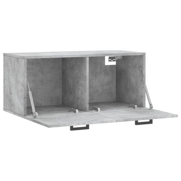 vidaXL Ντουλάπι Τοίχου Γκρι Σκυρ. 80x36,5x35cm Επεξεργασμένο Ξύλο 1 τεμ.
