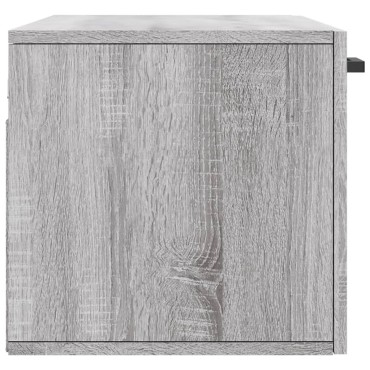 vidaXL Ντουλάπι Τοίχου Γκρι Sonoma 80x36,5x35cm Επεξεργασμένο Ξύλο 1 τεμ.