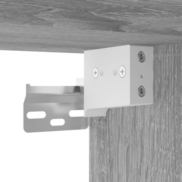 vidaXL Ντουλάπι Τοίχου Γκρι Sonoma 80x36,5x35cm Επεξεργασμένο Ξύλο 1 τεμ.