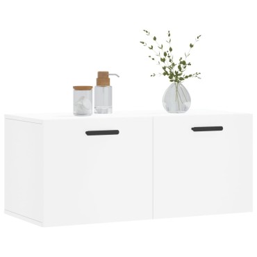 vidaXL Ντουλάπι Τοίχου Λευκό 80x36,5x35cm από Επεξεργασμένο Ξύλο 1 τεμ.