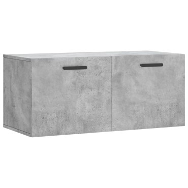 vidaXL Ντουλάπι Τοίχου Γκρι Σκυρ. 80x36,5x35cm Επεξεργασμένο Ξύλο 1 τεμ.