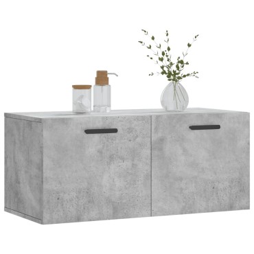vidaXL Ντουλάπι Τοίχου Γκρι Σκυρ. 80x36,5x35cm Επεξεργασμένο Ξύλο 1 τεμ.