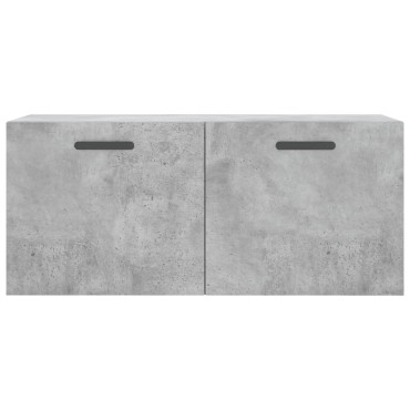 vidaXL Ντουλάπι Τοίχου Γκρι Σκυρ. 80x36,5x35cm Επεξεργασμένο Ξύλο 1 τεμ.