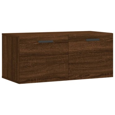 vidaXL Ντουλάπι Τοίχου Καφέ Δρυς 80x36,5x35cm Επεξεργασμένο Ξύλο 1 τεμ.