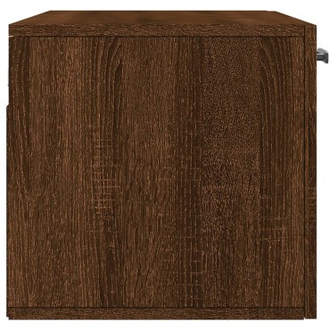 vidaXL Ντουλάπι Τοίχου Καφέ Δρυς 80x36,5x35cm Επεξεργασμένο Ξύλο 1 τεμ.