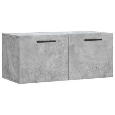 vidaXL Ντουλάπι Τοίχου Γκρι Σκυρ. 80x36,5x35cm Επεξεργασμένο Ξύλο 1 τεμ.