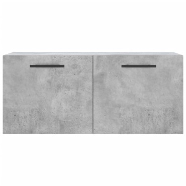vidaXL Ντουλάπι Τοίχου Γκρι Σκυρ. 80x36,5x35cm Επεξεργασμένο Ξύλο 1 τεμ.