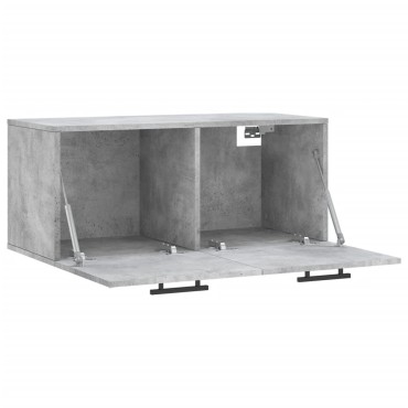 vidaXL Ντουλάπι Τοίχου Γκρι Σκυρ. 80x36,5x35cm Επεξεργασμένο Ξύλο 1 τεμ.