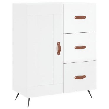 vidaXL Ντουλάπι Γυαλιστερό Λευκό 69,5x34x90cm Επεξεργασμένο Ξύλο 1 τεμ.